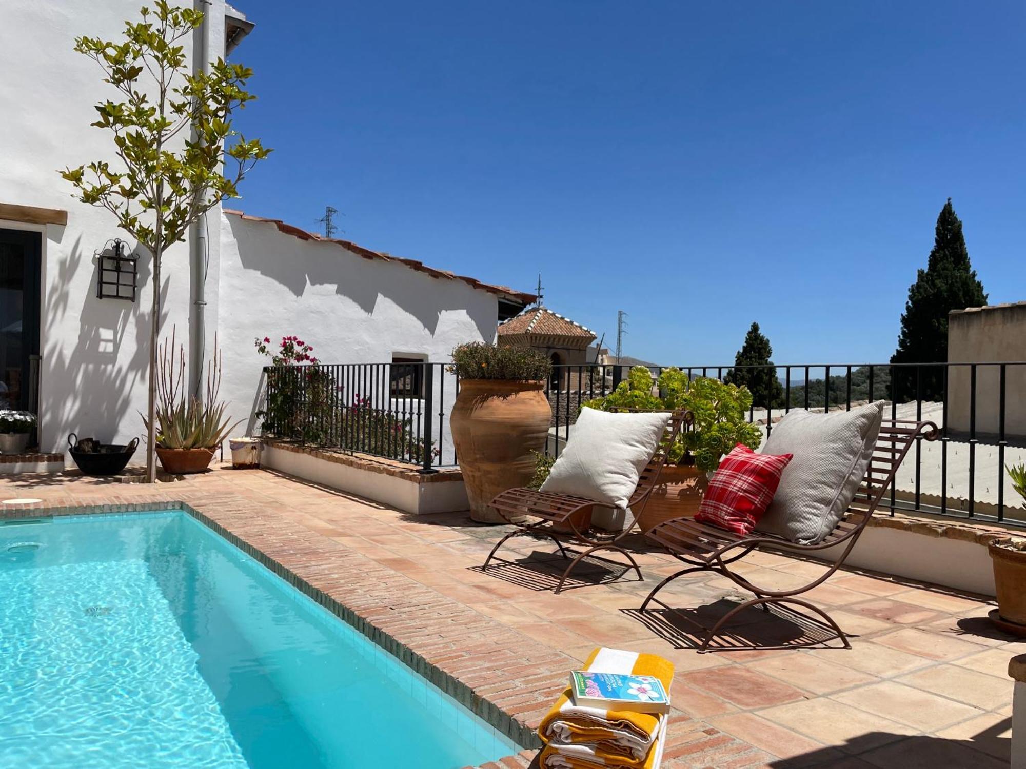 Stunning Spanish White Village Home Private Pool Stunning Views Saleres ภายนอก รูปภาพ
