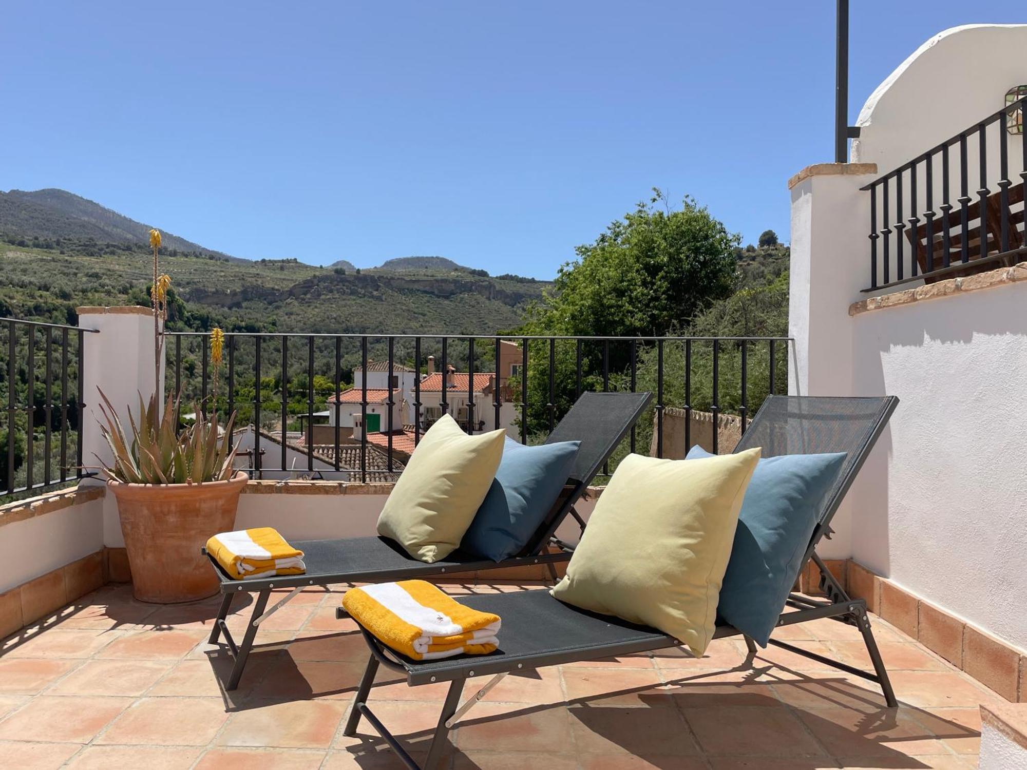 Stunning Spanish White Village Home Private Pool Stunning Views Saleres ภายนอก รูปภาพ